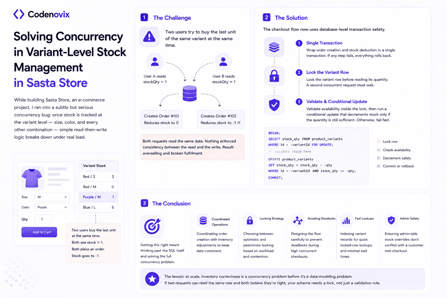 What I Learned About Concurrency-Safe Inventory Management in E-Commerce
